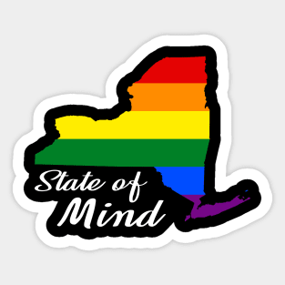 New York State of Mind | LGBTQ Rainbow Pride Sticker